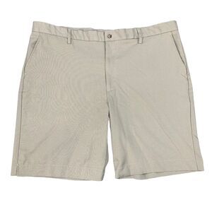 Greg Norman Shorts Mens 40 Brown Flat Front Signature Series Golf Travel Walking